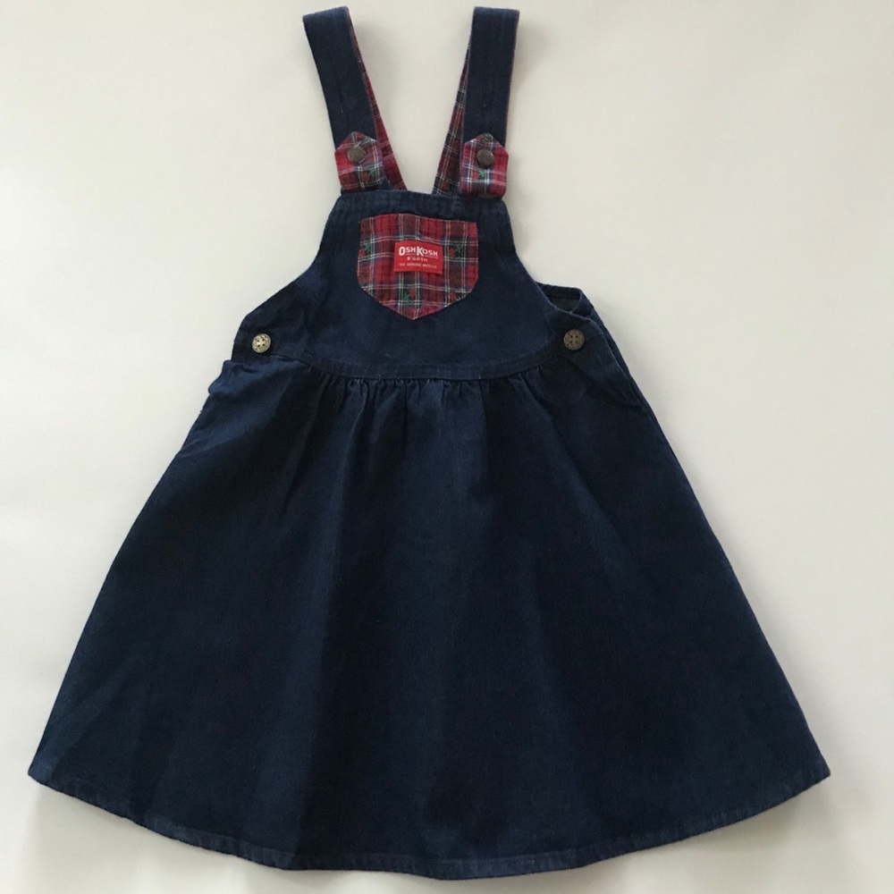 Vintage USA Oshkosh B’gosh Girls 6X Holiday Jumper Dress Christmas